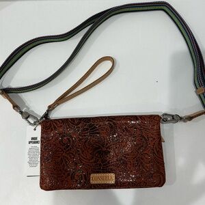 Consuela Brown Crossbody Bag